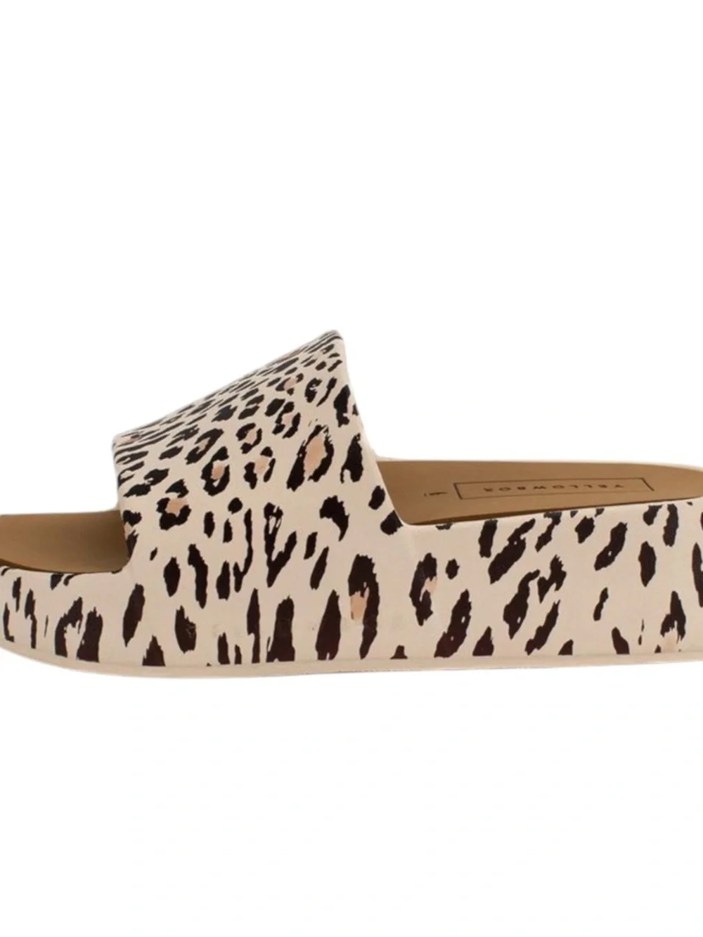 Yellow Box Sandals Womens Size 7 Leopard Print Torrey Platform Slide Shoes - Picture 3 of 7